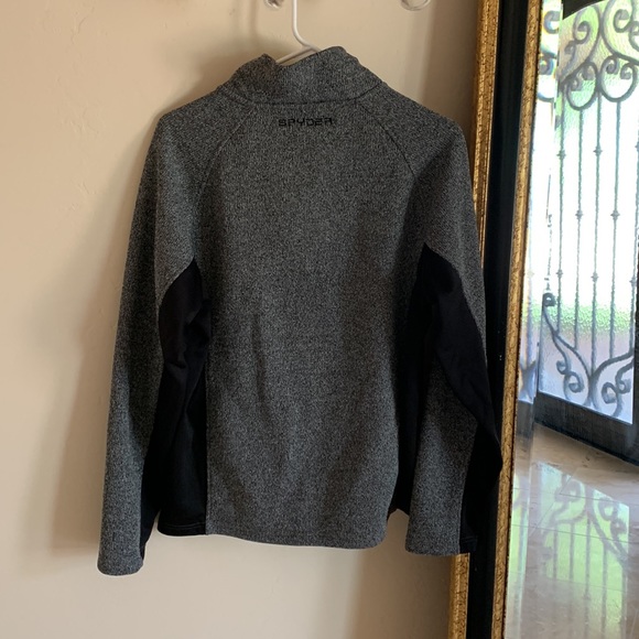 Spyder Fleece 1/4 Zip Front Sweater - Picture 3 of 7